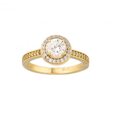 Δαχτυλίδι Σε Κίτρινο Χρυσό 14K Aloro (RI314 - ΖΧ1816)